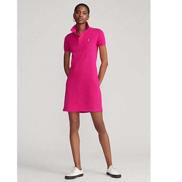 polo ralph lauren cotton mesh polo dress